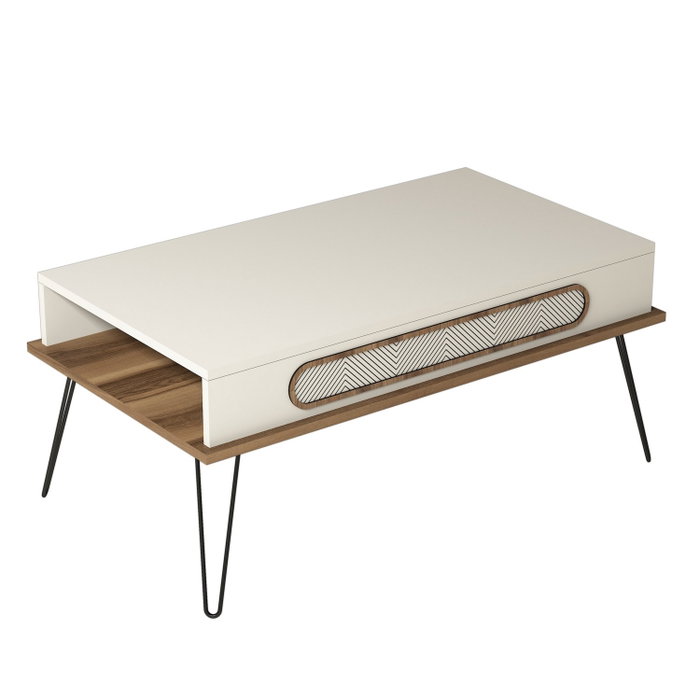 Hanah Home Mesa de Centro Ekol - Cream Hanah Home Mesa de Centro Ekol - Cream